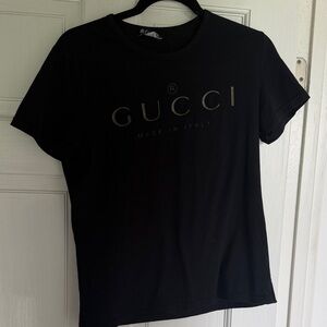 Gucci Black Logo Crewneck Tee